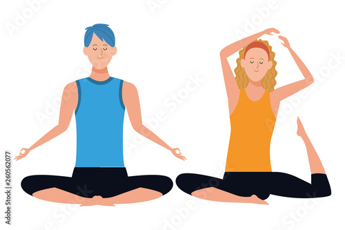 couple yoga poses