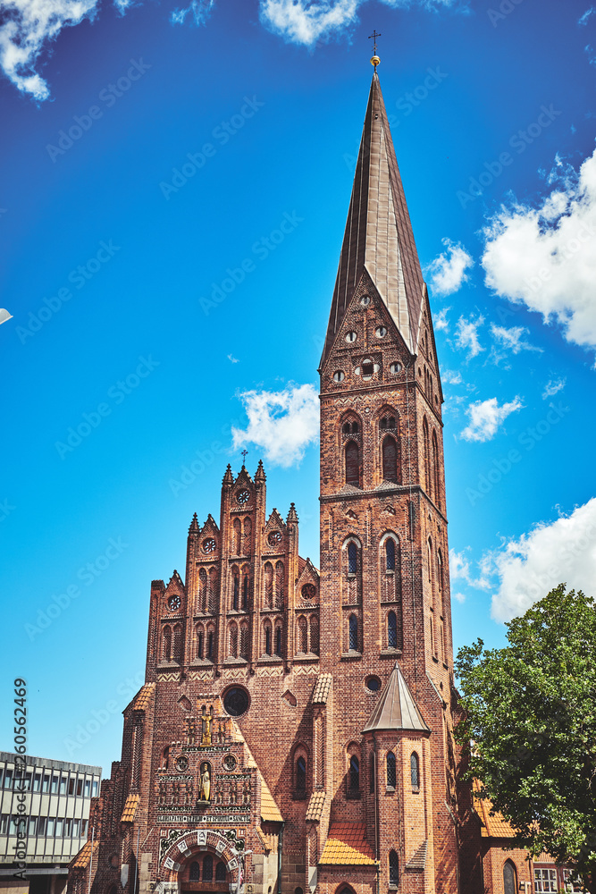 Fototapeta premium St. Alban's Church in Odense, Denmark