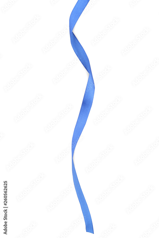 Blue ribbon isolated on white background Blue ribbon isolated on white background