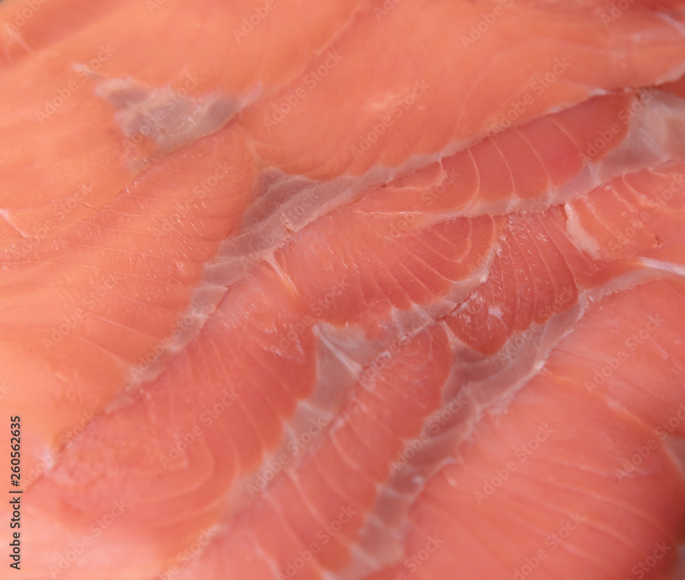 Slice of fresh salmon 