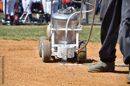 Painting the ball field