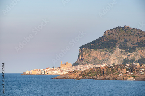 view of Cefalù on the northern coast of Sicily