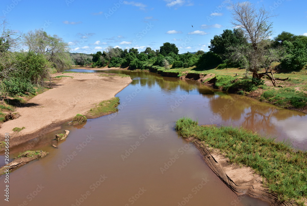 Luvuvhu river in Kruger National park,South Africa