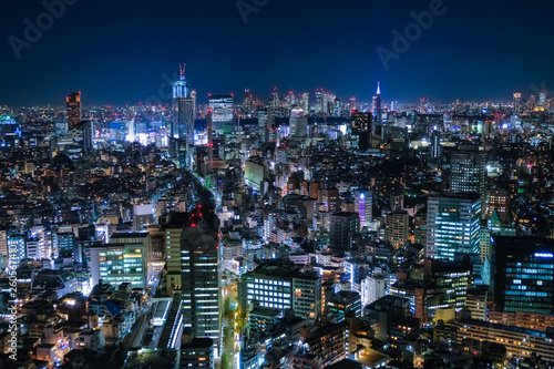 恵比寿ガーデンプレイスタワー 展望台 夜景（渋谷・新宿方面）