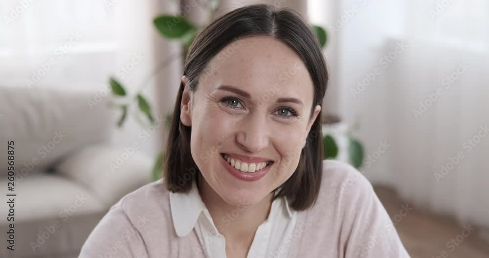 Beautiful woman smiling