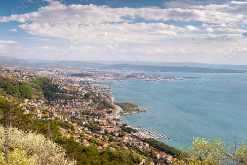 Panoramic view of the beautiful city of Trieste in Italy © Tommaso Lizzul