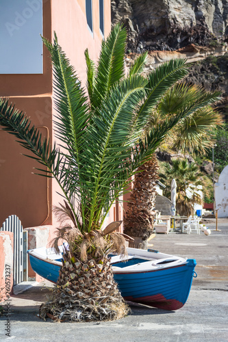wooden boat on the shore
