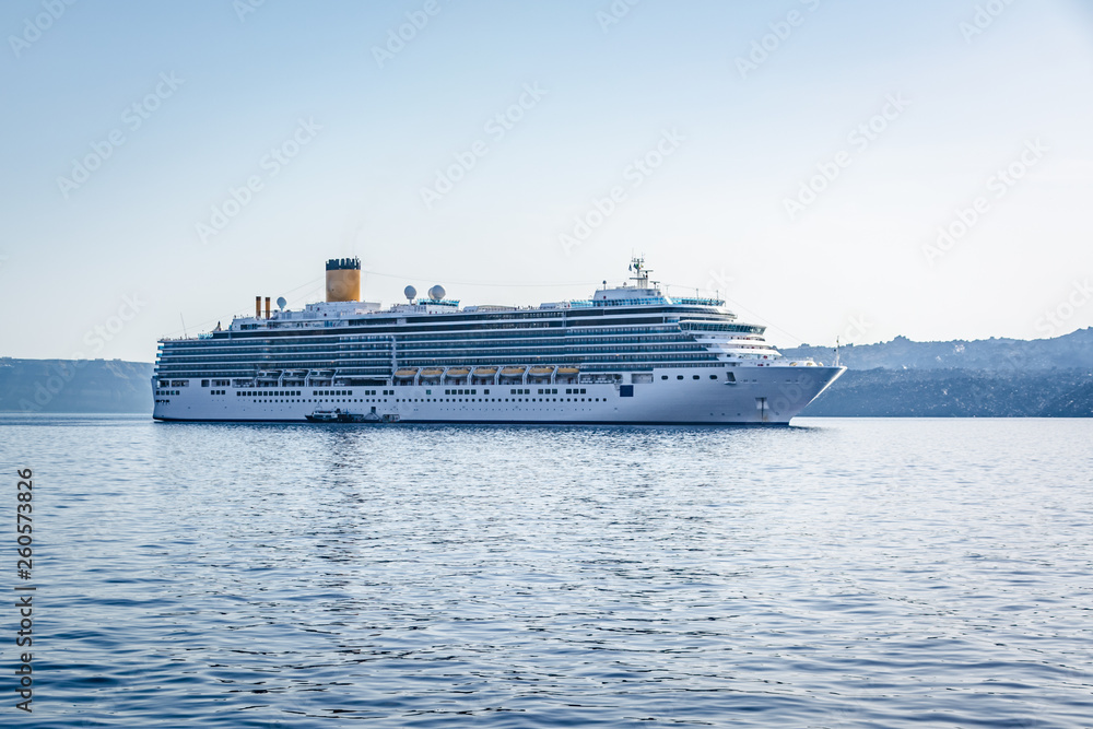 cruise ship in sea