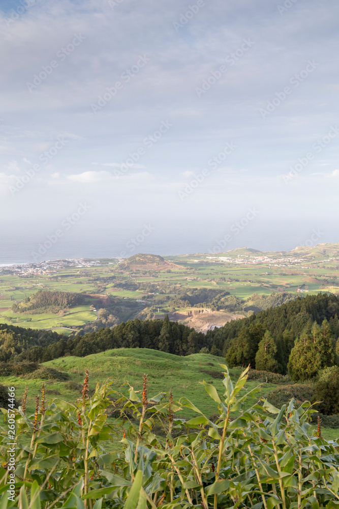 Obraz premium Bela Vista viewpoint Ribeira Grande Sao Miguel island Azores Portugal