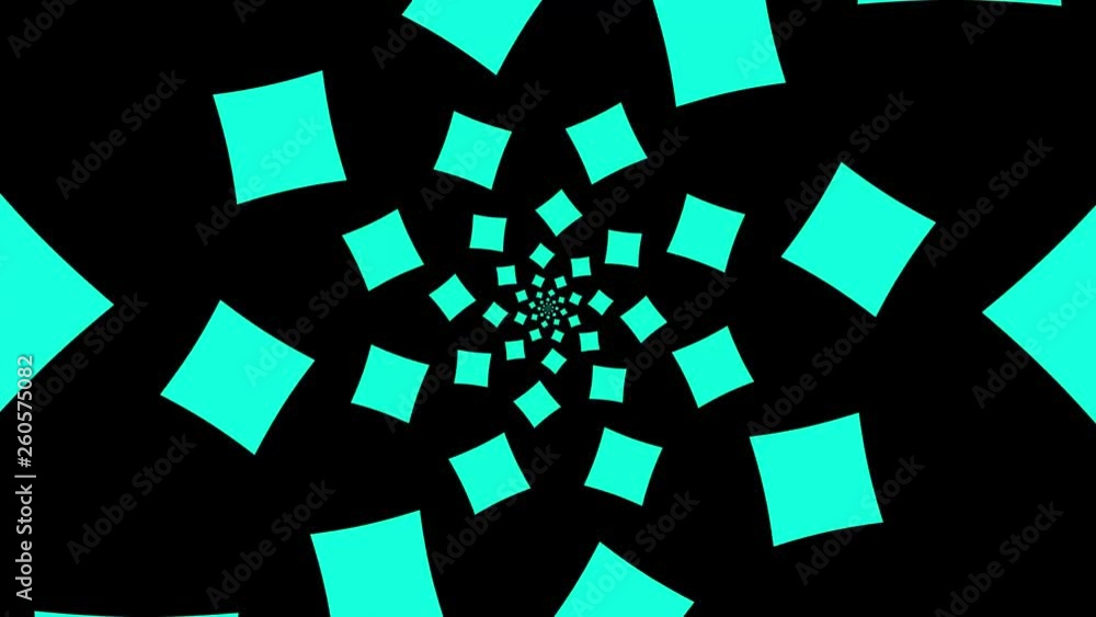 Colored geometric shapes rotating on a black background. Shapes animation background Colored geometric shapes rotating on a black background. Shapes animation background