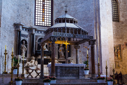 Bari  Italy - 04.11.2016  inside the basilica of Saint Nicholas