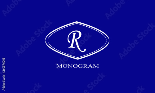 Modern concept of the logo with the letter. Monogram design for a store, office, restaurant, boutique, hotels. Vector illustration
