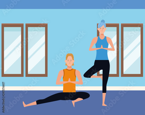 couple yoga poses