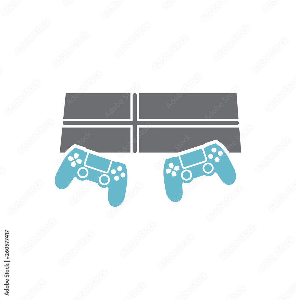 Fototapeta premium Gaming icon on background for graphic and web design. Simple vector sign. Internet concept symbol for website button or mobile app.