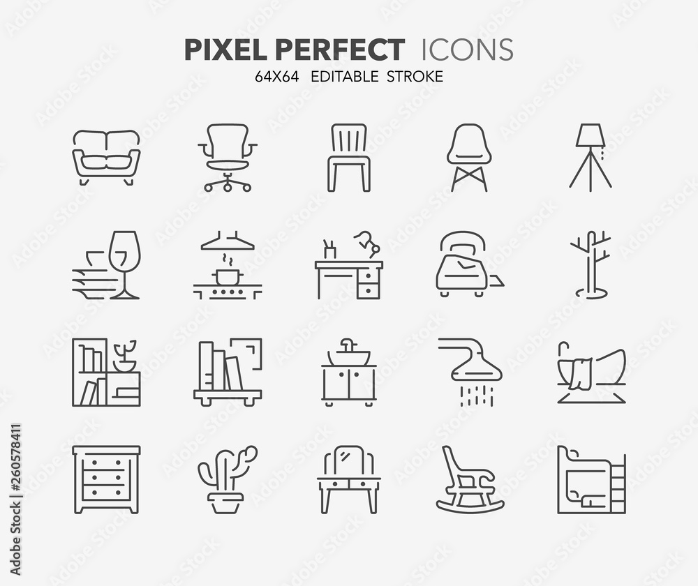 furniture thin line icons 2 furniture thin line icons 2