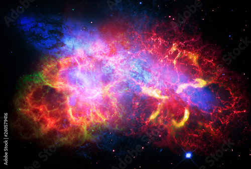 Fototapeta Naklejka Na Ścianę i Meble -  colorful space nebula, endless amount of planets and stars, elements of this image furnished by nasa  b