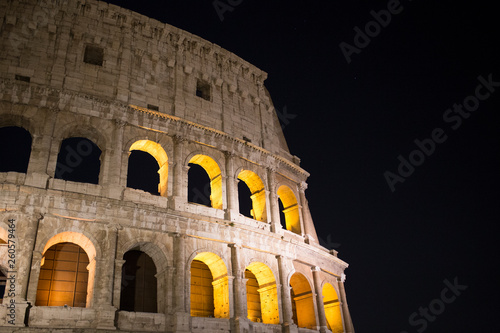 Colloseum at night - Roman Heritage Rome Italy