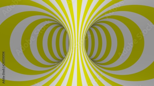 Schilderij op canvas Espiral hipnótica amarillo 3.