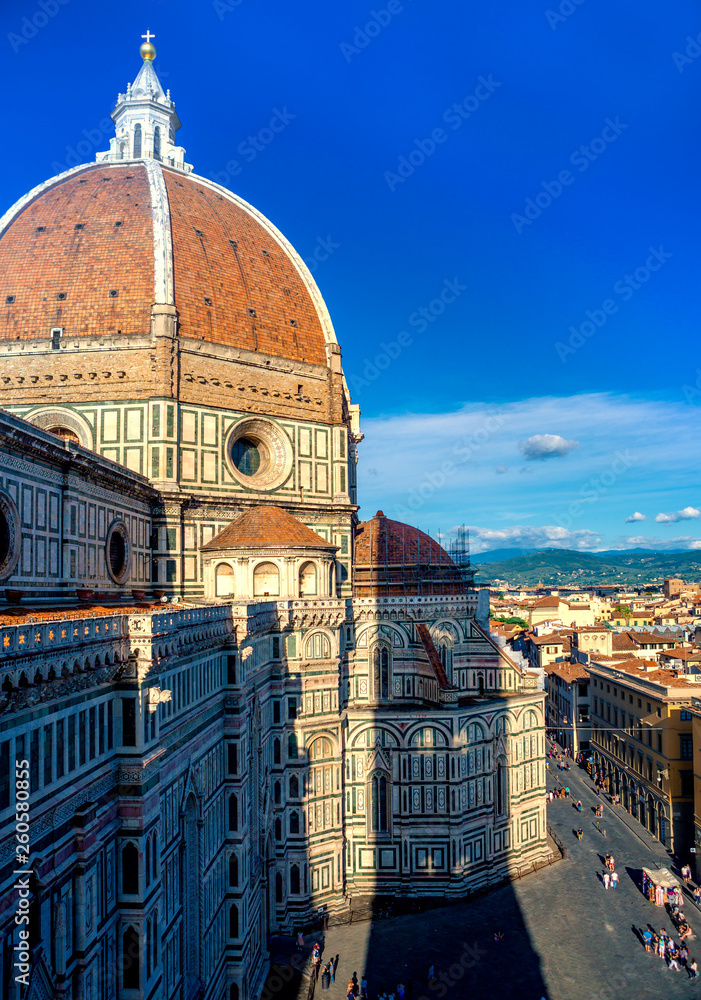 View on Florence city and the Cathedral