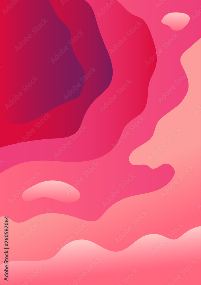 © barsrsind - Abstract fluid waves pink background © barsrsind - Abstract fluid waves pink background
