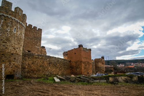 Ruined castle of Pimentel Alija in province of Leon, Castilla y Leon, Spain photo