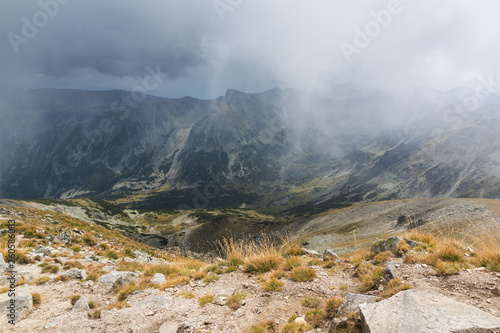 Amazing Panorama from Musala peak, Rila mountain, Bulgaria