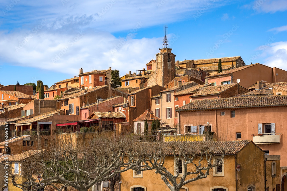 Roussillon, a french village in the Provence. Famous for the ochre cliffs.