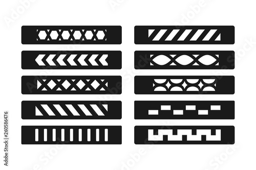 Patterned bracelet template. Template for hand made leather bracelet. Fashion jewelry accessory. Jewelry making.