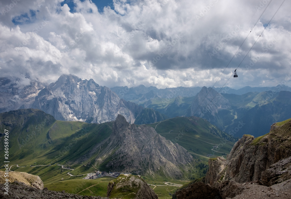 Beautiful landscape in the Italian Dolomites, Monday 13 August 2018, Arabba, Italy