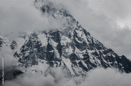 beautiful view of Ama Dablam from trek to Everset in Nepal. Himalayas. © Антон Потемин