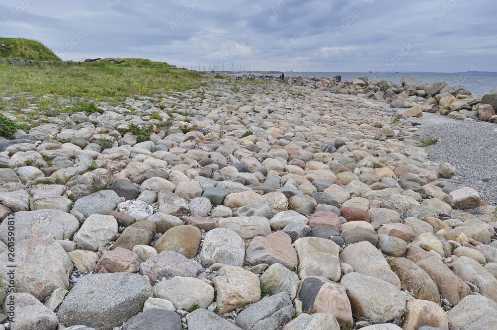 Rocky coast in Denmark Rocky coast in Denmark
