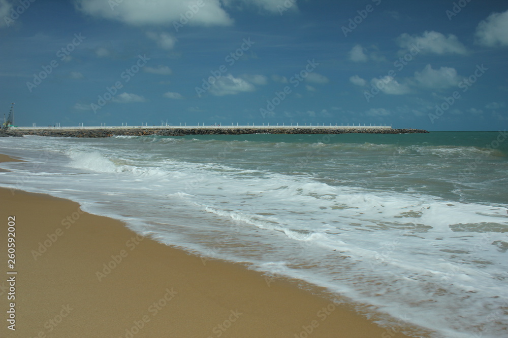 Beaches of Fortaleza Ceará Brazil located on the coast of the atlantic ocean