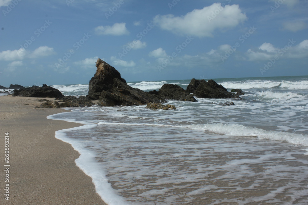 Beach of Jeriquaquara, interior of the state of Ceara Brazil