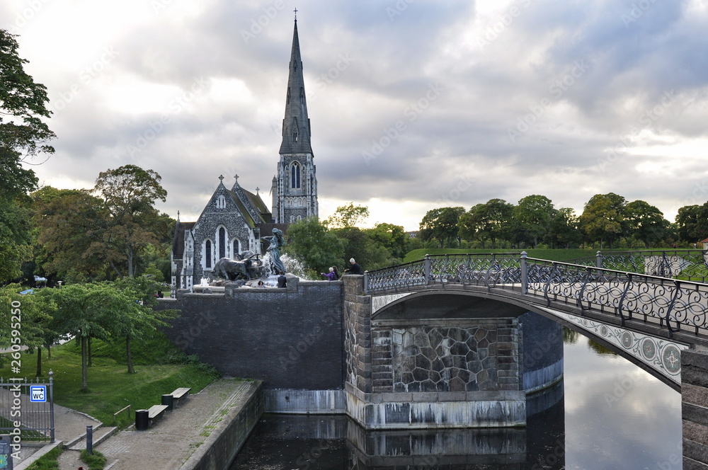 Fototapeta premium Church in Copenhagen, Denmark