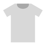 White T-shirt flat illustration