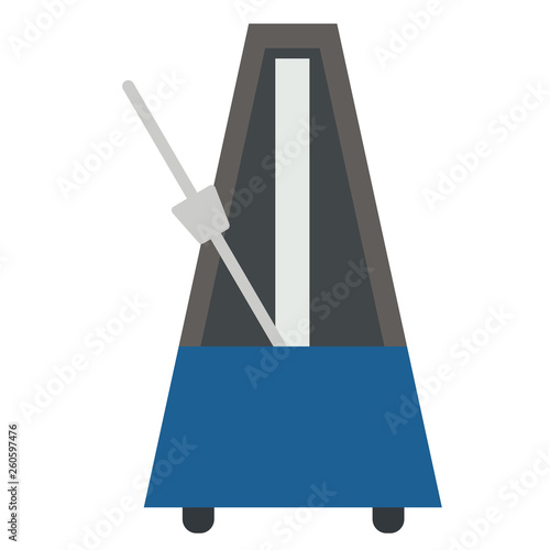 Metronome flat illustration