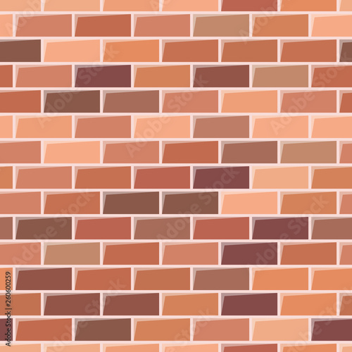Seamless red brick wall background © dniprodd