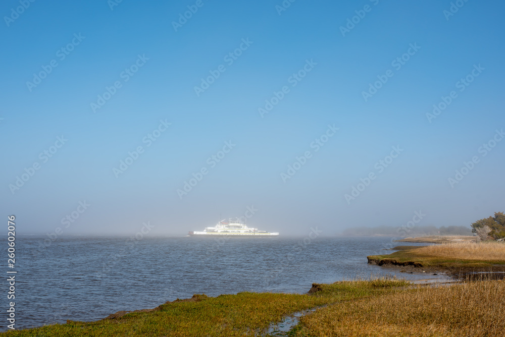 White Ship in the Fog