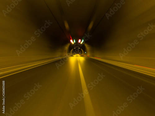 Speeding in Tunnel. photo