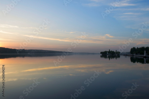 sunset on lake © Vasyl