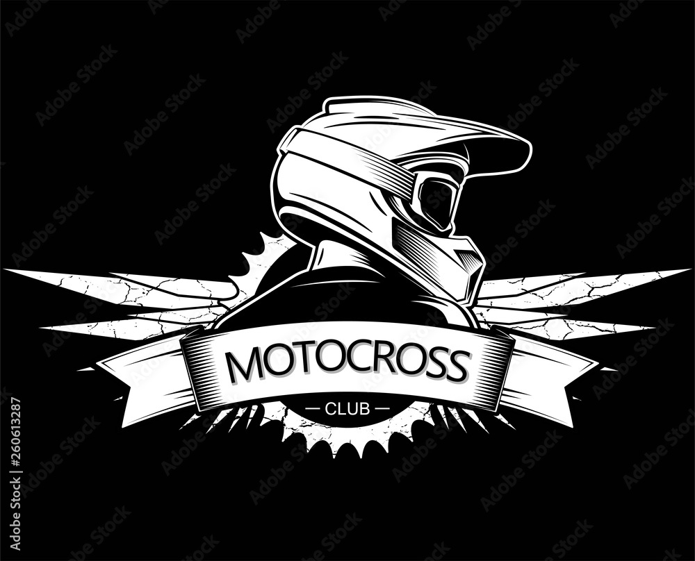 Extreme sport logo design. Motocross Downhill Mountain Biking logo ...