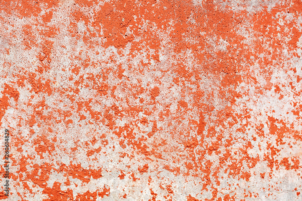 Fototapeta premium Texture of old painted concrete wall with cracked surface