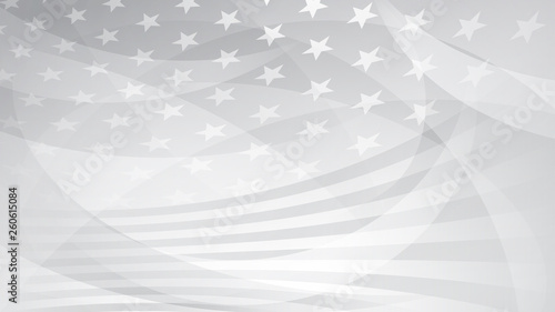 Independence day abstract background with elements of the american flag in gray colors