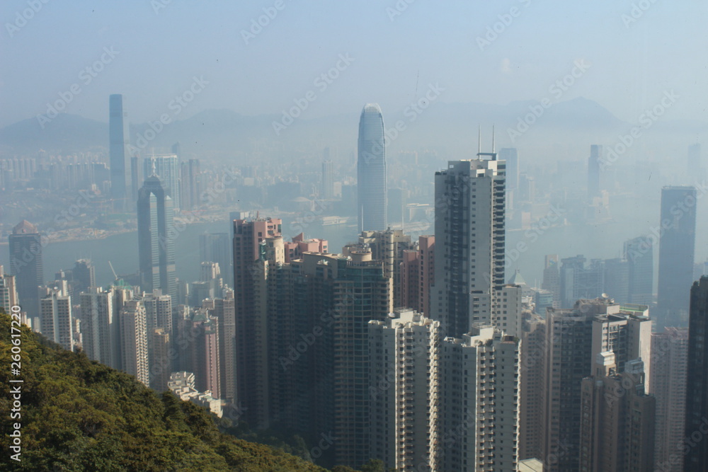 Hong Kong Skyline Peak Aussicht Hong Kong Skyline Peak Aussicht