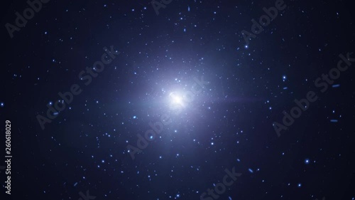 Wallpaper Mural Artistic universe travelling with light flare and stars motion.  Torontodigital.ca