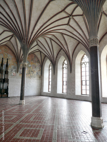 Gothic Great Refectory  Malbork castle  Poland