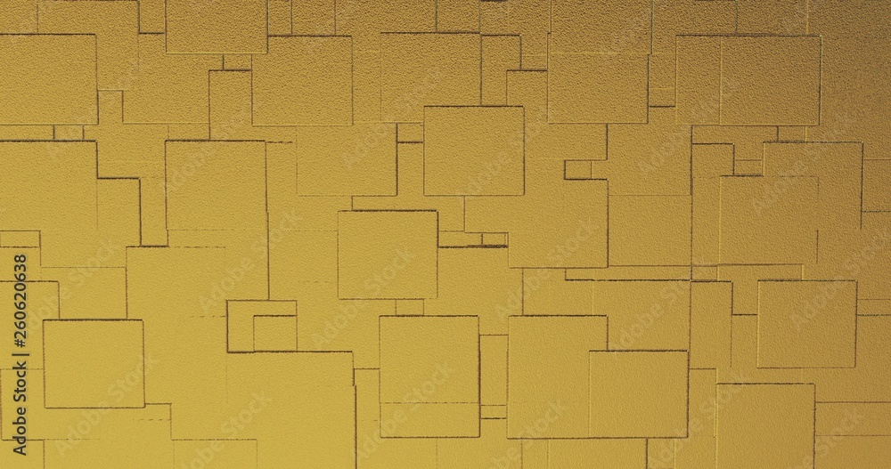 Abstract geometric rose golden backgroundfoil tiles texture seamless background 3D rendering