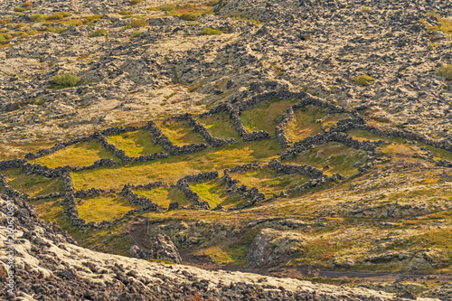 Natural Rock Sheep Pens in rural Mountains photo