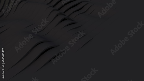 Black Wavy band surface © Design Cells