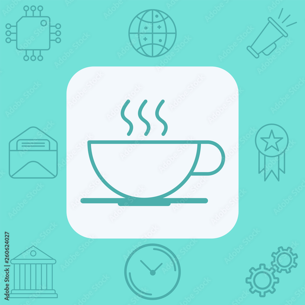Coffee cup vector icon sign symbol Coffee cup vector icon sign symbol